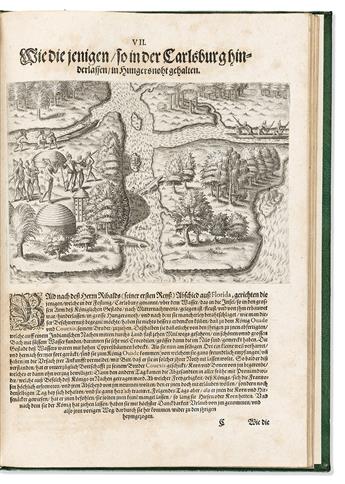 (FLORIDA.) Jacques le Moyne de Morgues; and Theodor de Bry. Der Ander Theil / der Newlich Erfundenen Landschafft Americae,